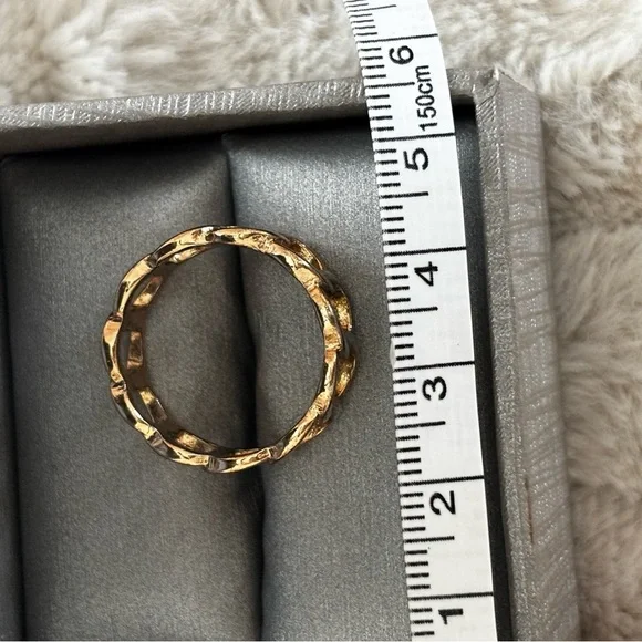 Elegant Gold Chain Link Ring - Picture 3 of 4
